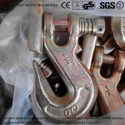 1/2&quot; Forged Alloy Steel G70 Clevis Grab Hook Safety Type