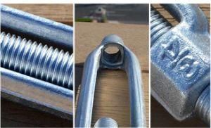 Carbon Steel Drop Forged Galvanized Us Type Heavy Duty Wire Rope Turnbuckle