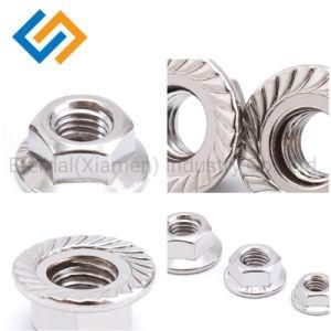 Wholesale Stainless Steel Hex Flange Head Nut Round Nut Made in China