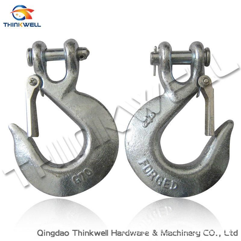 G70 Forging Galvanized Clevis Slip Hook with Latch