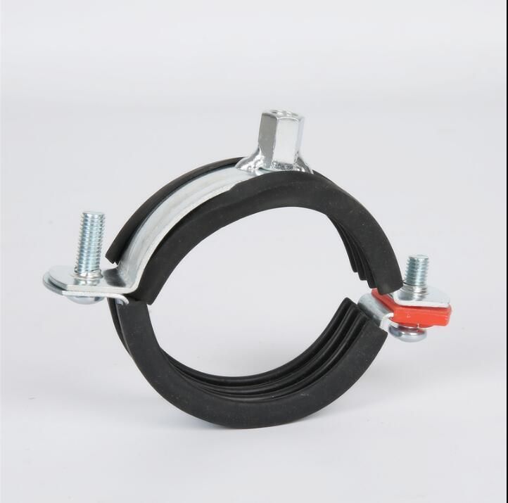 M8+10 Fixing Gas Pipe Galvanized Insulated Rubber Clamp