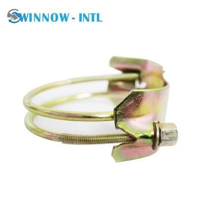 Galvanized Steel Zinc Plated Spiral Tiger Type Clip Pipe Hose Clamps