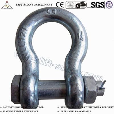 1-1/4&quot; Galvanized G2130 Us Bolt Type Safety Pin Anchor Shackles
