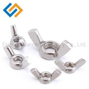 Customized Hot Sale China Manufacture Processing Stainless Steel Wing Nut/Butterfly Nut/Thumb Nut