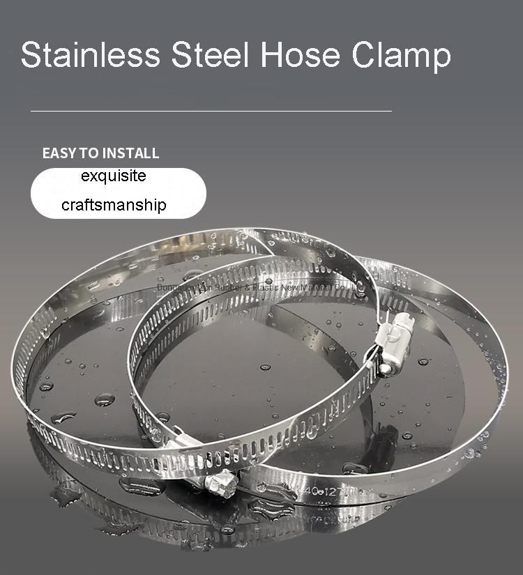 19mm Bandwidth OEM Custom Stainless Steel Automotive American Hose Clamp