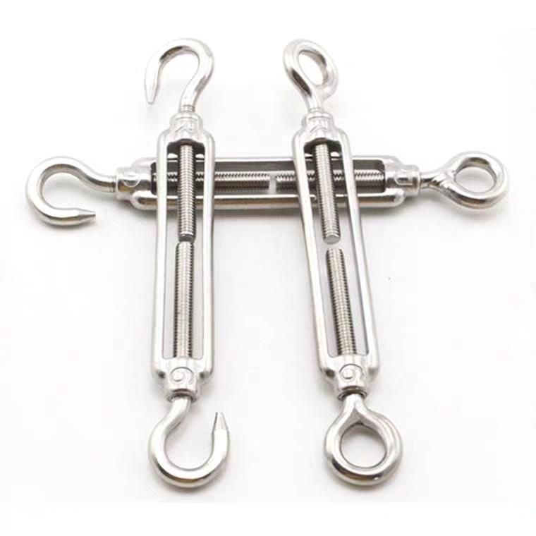 Stainless Steel 304 Turn Buckle Hook and Eye Light Duty Wire Rope