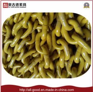 China Manufacturer G80 Type Fishing Chain Yellow Sprayed