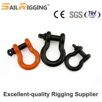 China Factory Alloy Steel Bow Shackles Screw Pin