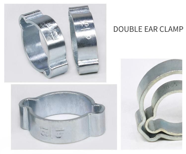 Wholesale Non-Adjustable Stainless Steel Double Ear Hose Clamp