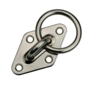 High Quality Square Marine Lifting Pad Eye Plate with Round Ring