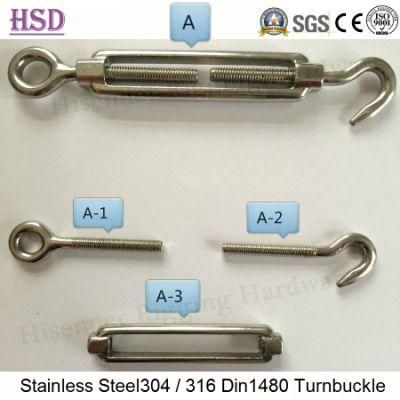 Marine Hardware Rigging Stainless Steel316 M12 European Open Body Turnbuckle