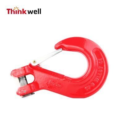Red Painted G80 Clevis Sling Hook with Latch