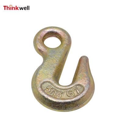 Yellow Zinc Carbon Steel 323 Eye Grab Hook