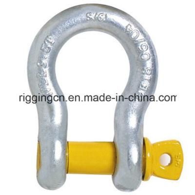 Bow Shackle for Industrial with Yellow Screw Pin in Grade S