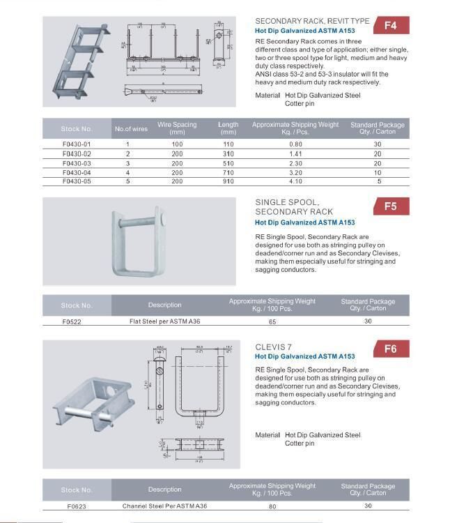 Hot DIP Galvanized Secondary Pulley Bracket