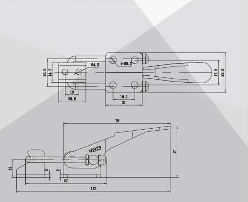 Hot Sale Latch Type Toggle Clamp