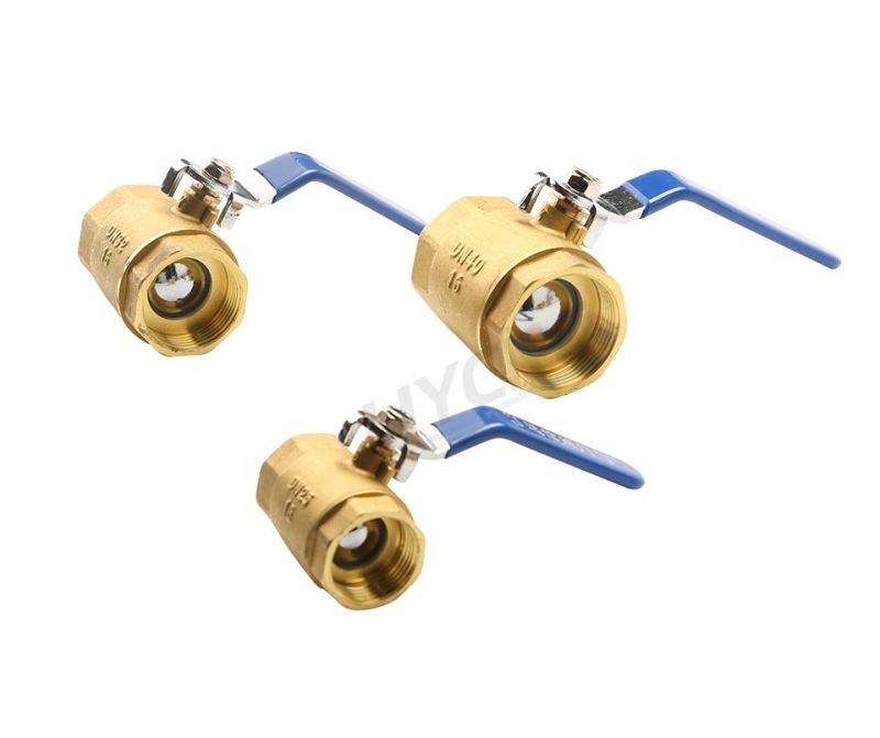 Female Threaded Brass Close Ball Faucet Full Port Handle Valve DN25 DN32 DN40 DN50 Water-Gas-Oil Adapter Control Pipe Fittings