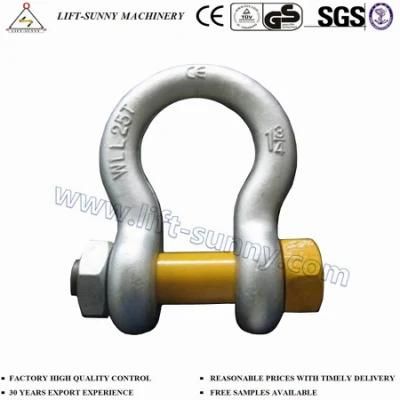 2&quot; G2130 Us Bolt Type Safety/Yellow Pin Anchor Shackles