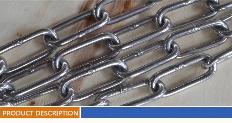 Studless Stainless Steel 304/316 Welded Safety Long Link Chain