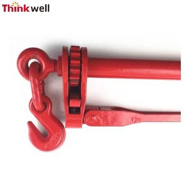 High Strength Red Colored Folding Type Ratchet Load Binder