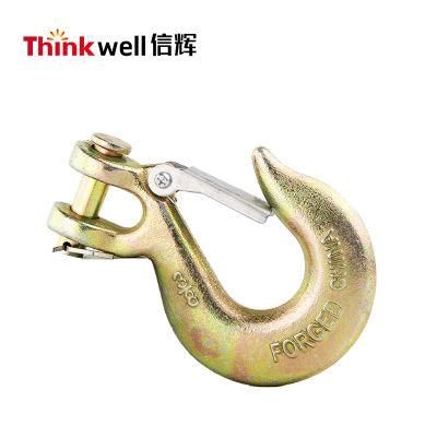 Forged 3/8&quot; Clevis Slip Hook with Safety Latch