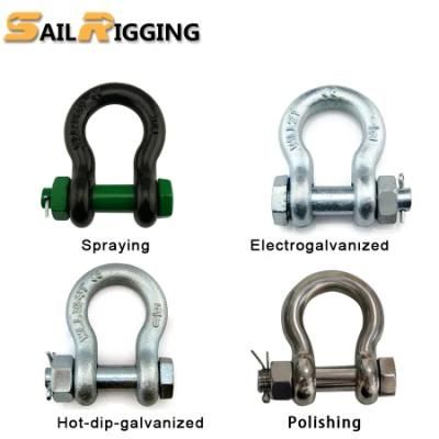 85ton 100ton 150ton Carbon Steel Galvanized Lifting Anchor Bow Shackles