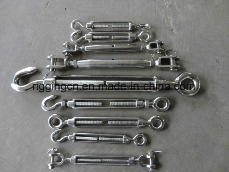 Euro Type Turnbuckle with Eye- Hook in Stainless Steel