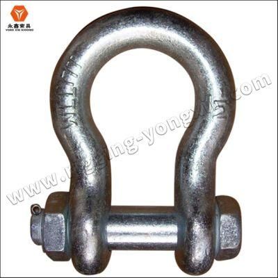China Hot DIP Galvanized Us Type Bow Shackle with Safety Pin