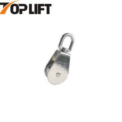 China Factory Sales High Quality Double Swivel Pulley with Ring