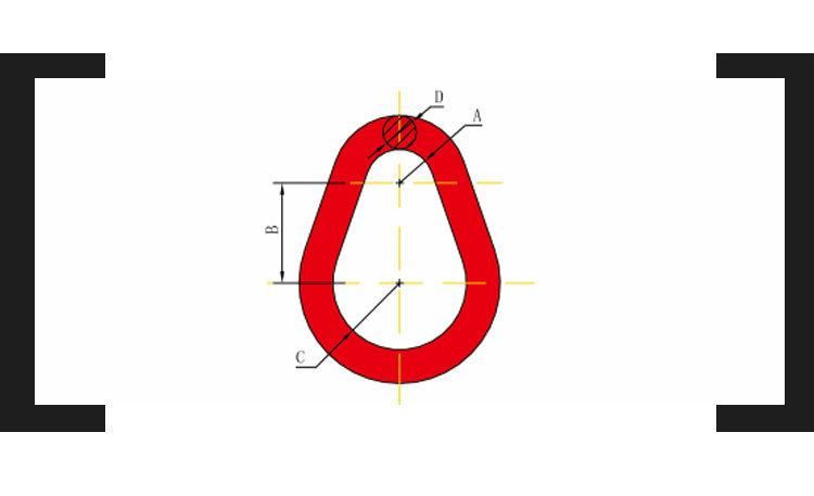 Drop Forged Alloy Steel Pear Shaped Links and Ring