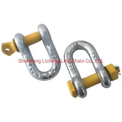 Galvanized Us Type Chain D Forged Shackle Steel G210