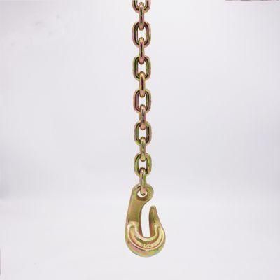 7mm*3m G80 Galvanized Cargo Tie Down Chain with One Eye Bent Hook