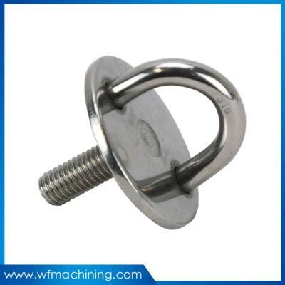 Stainless Steel Round Eye Plates with Thread Stud