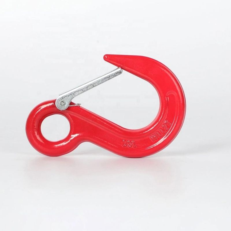 Drop Forged Alloy Steel G80 Clevis Sling Lifting Hoist Hook with Latch