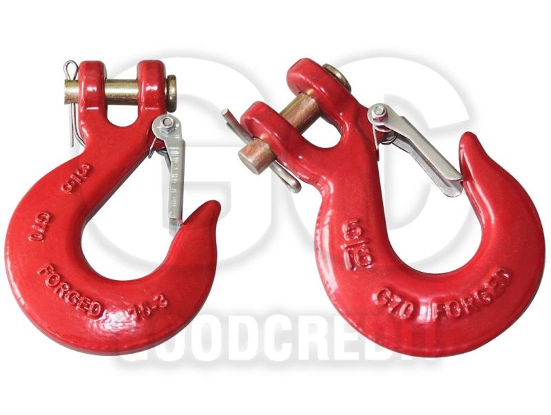 Rigging Hardeware G80 Forged Eye Selflock Hook for Lifting