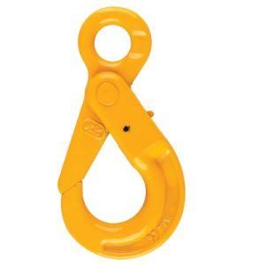 Yellow Painted 8ton Metal Self Locking Swivel Crane Rigging Hook