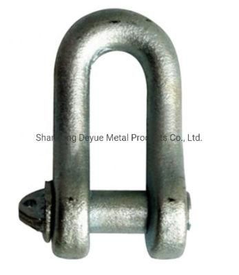 Polished Surface European Type D Stainless Steel 304/316 Shackle with Screw Collar Pin Rigging Hardware Fittings