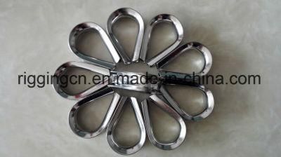 316 Stainless Steel European Rigging Thimble for Wire Loop