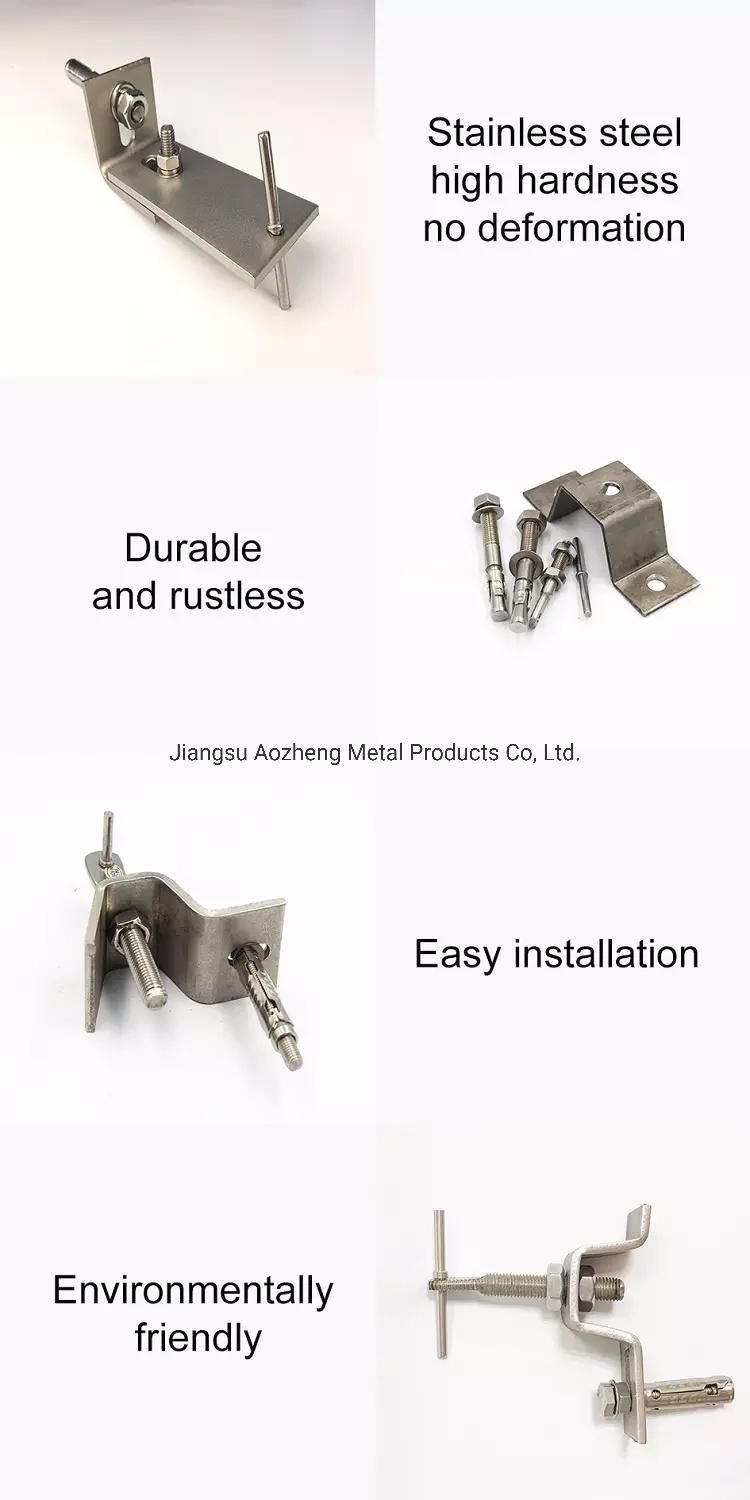 Stainless Steel Marble Angle Fixing System Stone Fixing Bracket Ss201 SS304 SS316 Z-Shape Marble Angle
