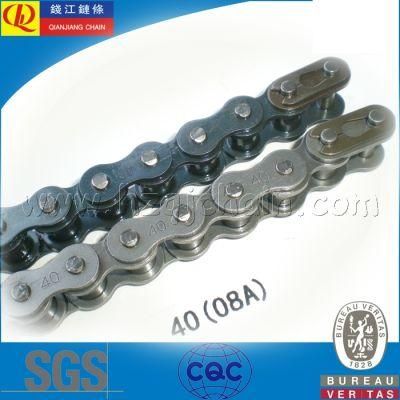 Blue and Natural Color Short Pitch Roller Chain 08A/40