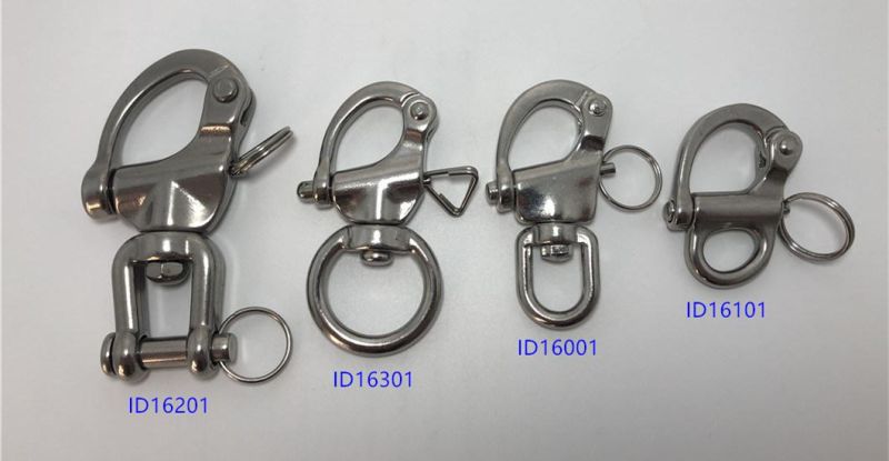 Heavy Duty 316 Stainless Steel Jaw Swivel Snap Shackle