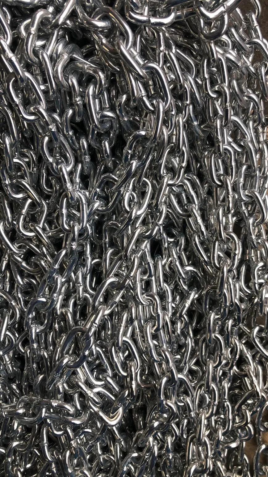 Q195 Q235 Zinc Plated DIN763 Iron Link Chain