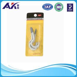 3PCS of White Vinyl Screw Hook Size in 60mm