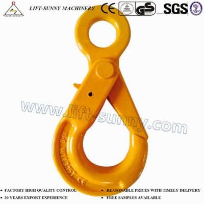 G80 Eye Self-Locking Hook with Safety Latch for Lifting