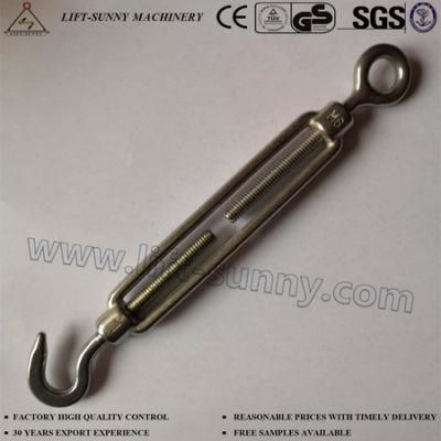 304 316 Stainless Steel Hook Eye 1480 Open Body Turnbuckles